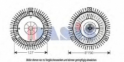 AKS DASIS 138970n -  Сцепление, вентилятор радиатора